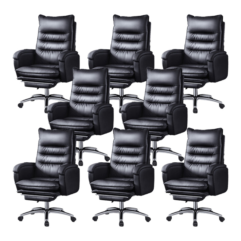 Swivel Armless Upholstered Office Chair Ergonomic High Back Managers Chair