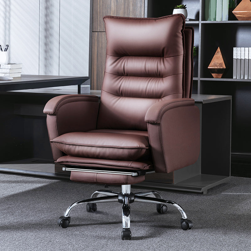 Swivel Armless Upholstered Office Chair Ergonomic High Back Managers Chair