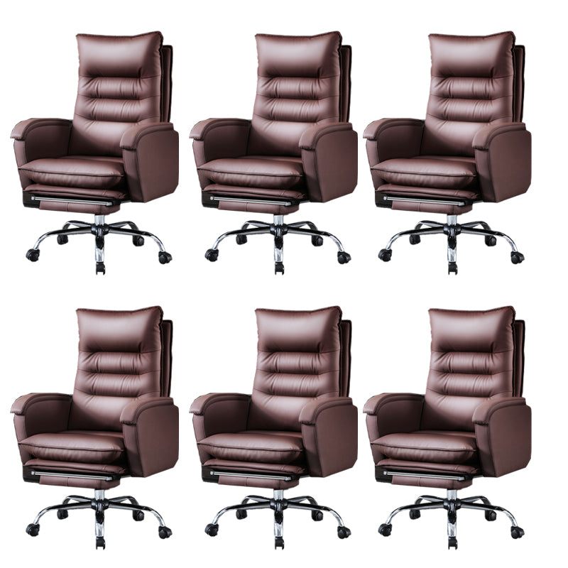 Swivel Armless Upholstered Office Chair Ergonomic High Back Managers Chair