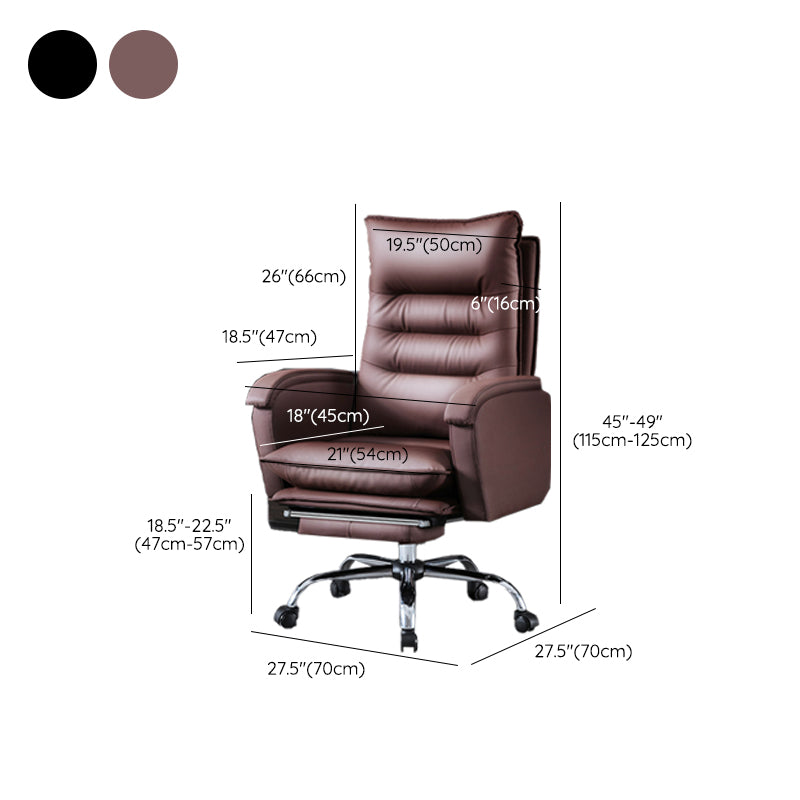 Swivel Armless Upholstered Office Chair Ergonomic High Back Managers Chair