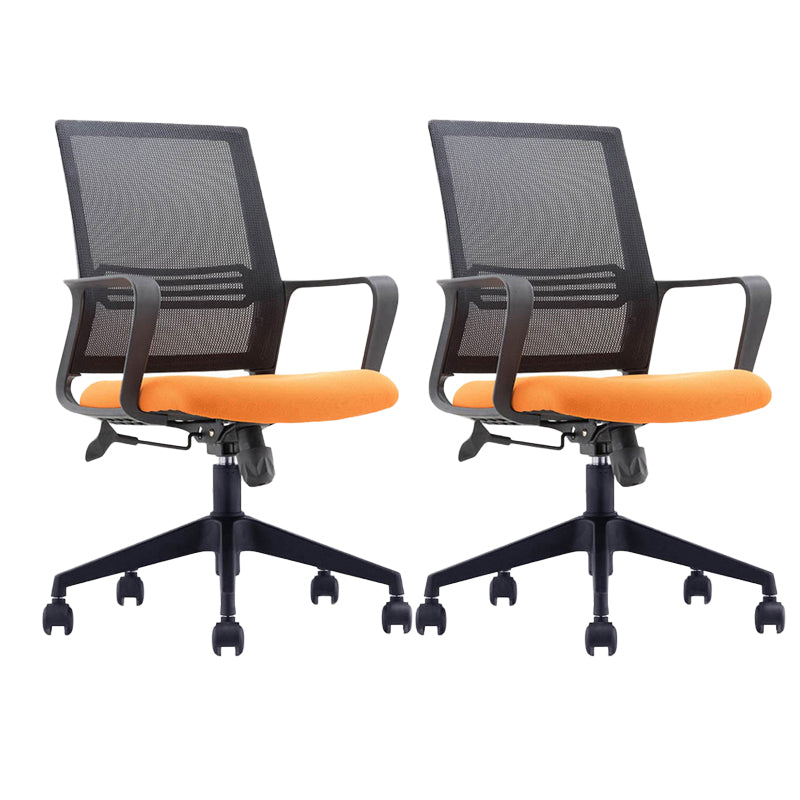 Fixed Arms Office Chair Modern No Distressing Ergonomic Chair