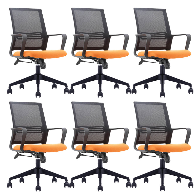 Fixed Arms Office Chair Modern No Distressing Ergonomic Chair