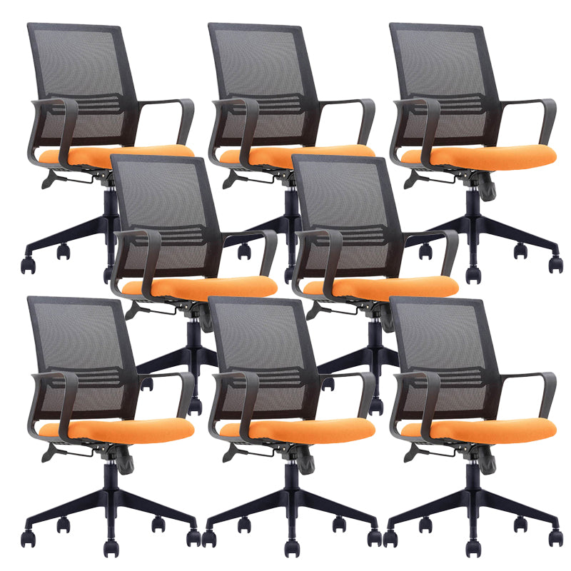 Fixed Arms Office Chair Modern No Distressing Ergonomic Chair