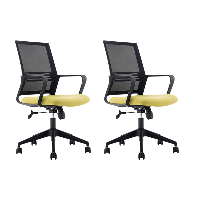 Fixed Arms Office Chair Modern No Distressing Ergonomic Chair