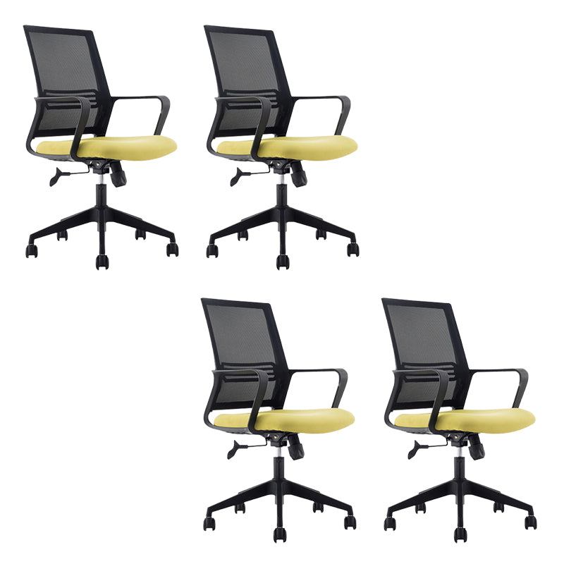 Fixed Arms Office Chair Modern No Distressing Ergonomic Chair