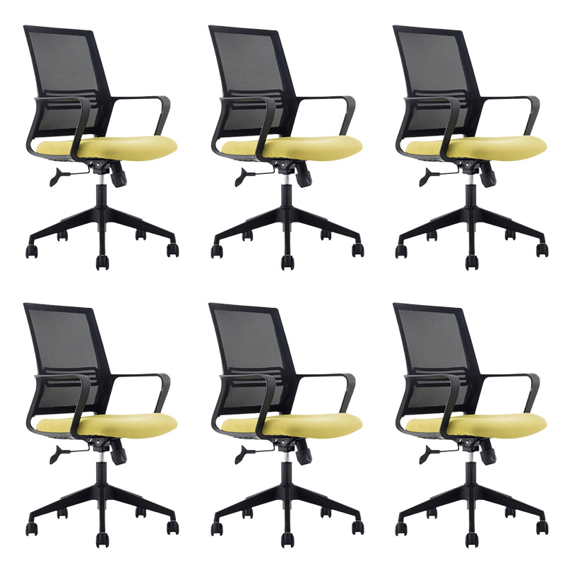 Fixed Arms Office Chair Modern No Distressing Ergonomic Chair