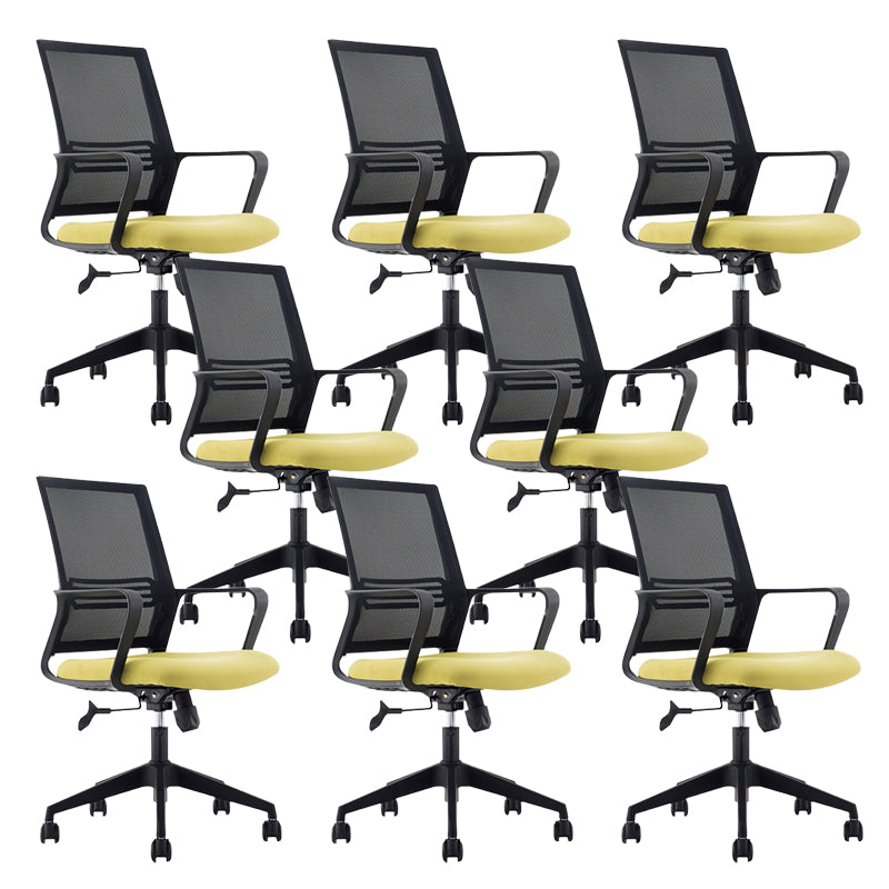 Fixed Arms Office Chair Modern No Distressing Ergonomic Chair