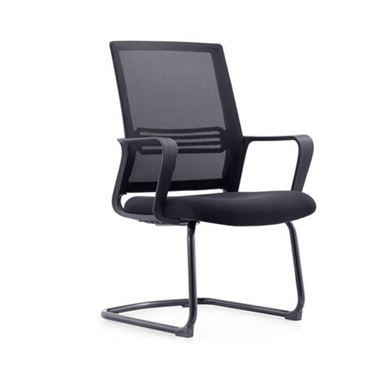 Fixed Arms Office Chair Modern No Distressing Ergonomic Chair