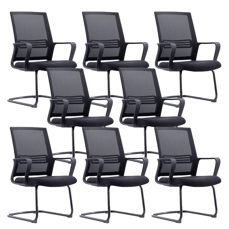 Fixed Arms Office Chair Modern No Distressing Ergonomic Chair