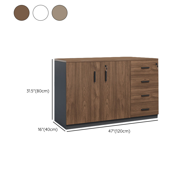 Modern Style Office Filing Cabinet Wooden File Cabinet with Doors