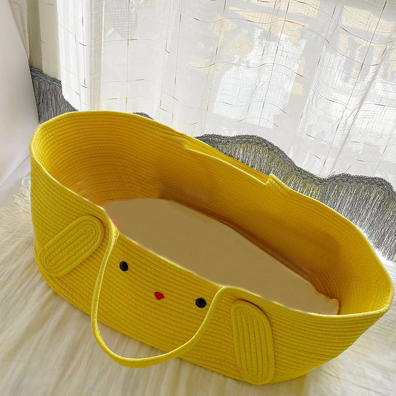 Modern Folding and Portable Crib Cradle Oval Cradle with Fabric