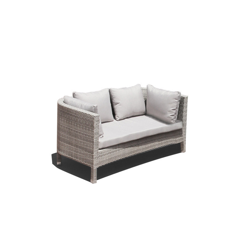 Modern Outdoor Loveseat No Distressing Outdoor Patio Sofa with Cushions