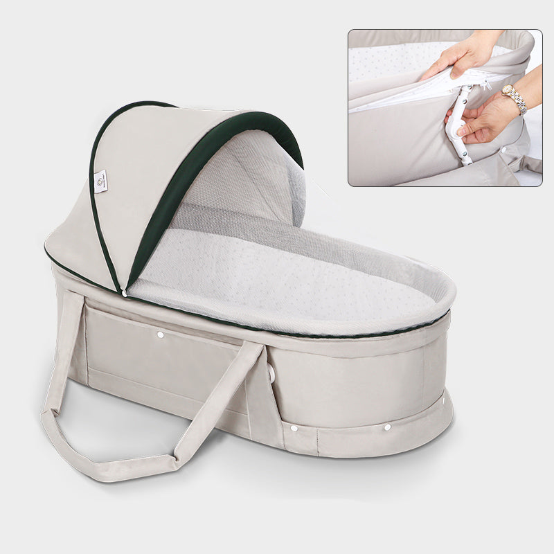 Modern Style Fabric Moses Basket Folding Outdoors Baby Crib Cradle