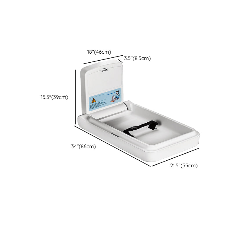 Modern Baby Changing Table Folding Changing Table in Matte Finish