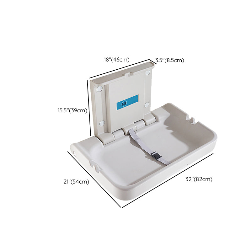 Modern Baby Changing Table Folding Changing Table in Matte Finish