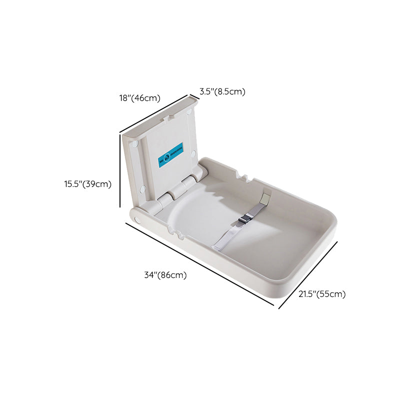 Modern Baby Changing Table Folding Changing Table in Matte Finish