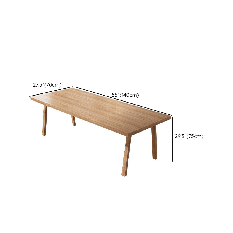 Rectangular Shaped Office Desk Wooden Conference Table in Natural