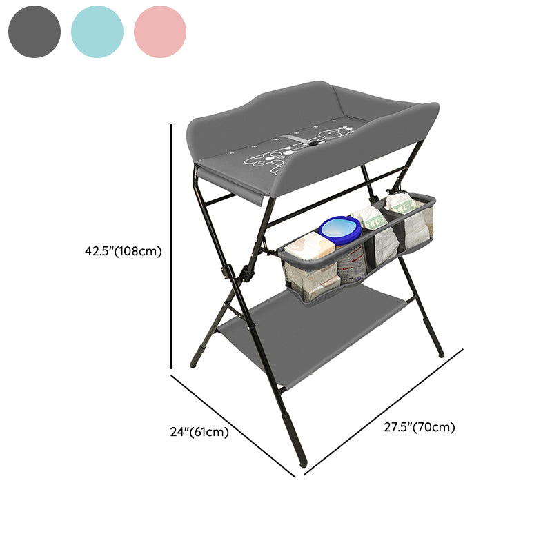 Portable Baby Changing Table Folding Changing Table with Pad