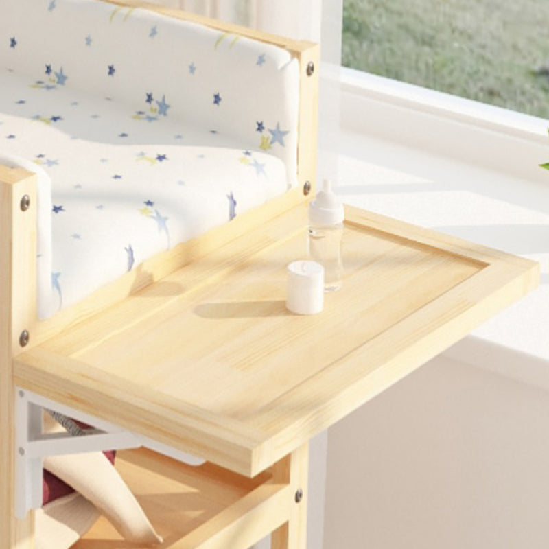 Pine Flat Top Changing Table with Changing Pad 2-in-1 Shelf Baby Changing Table