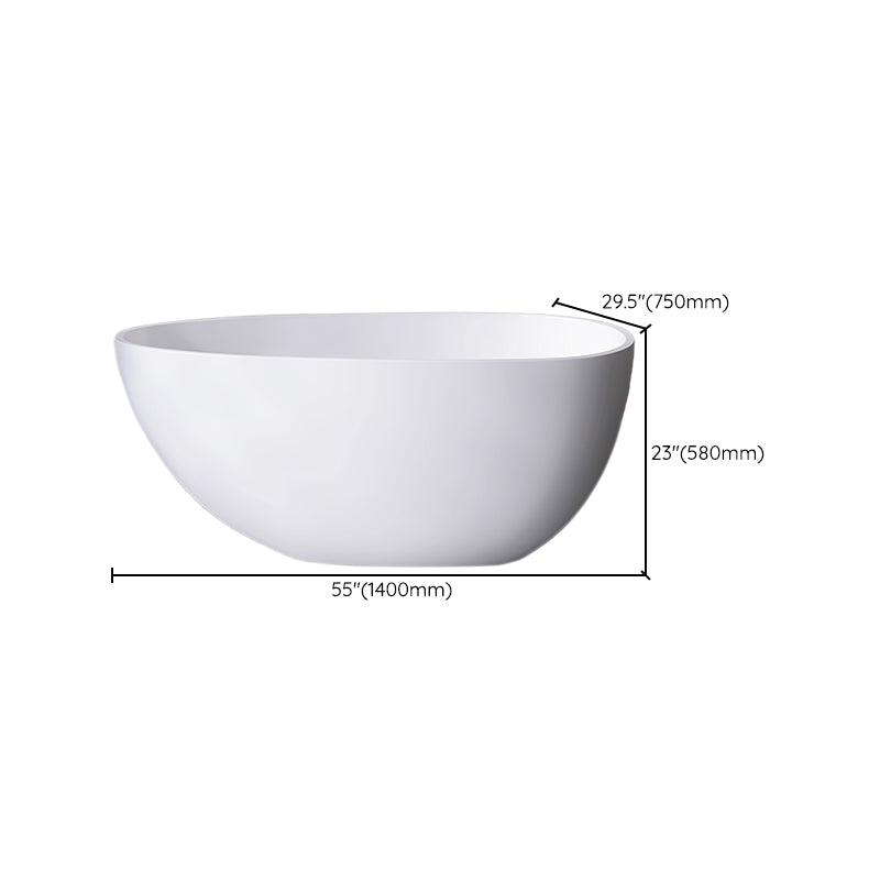 Antique Finish Soaking Bathtub Back to Wall Oval Modern Bath Tub