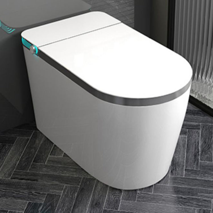 Smart Toilet with Tank White Elongated Floor Standing Bidet with Heated Seat