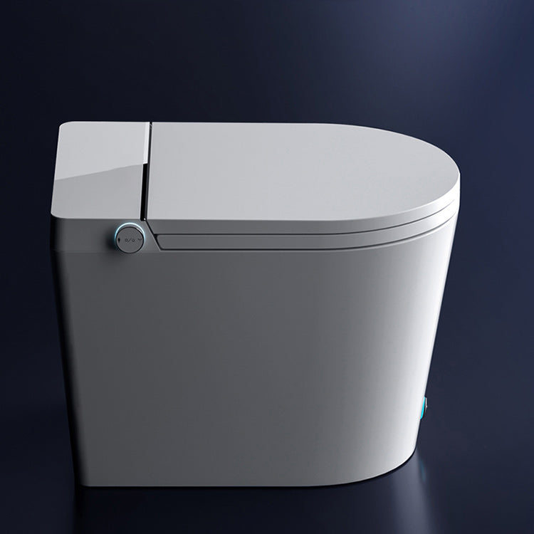 Temperature Control Elongated Seat Bidet in White All-In-One Smart Bidet with Heated Seat