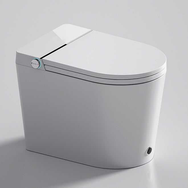 Temperature Control Elongated Seat Bidet in White All-In-One Smart Bidet with Heated Seat