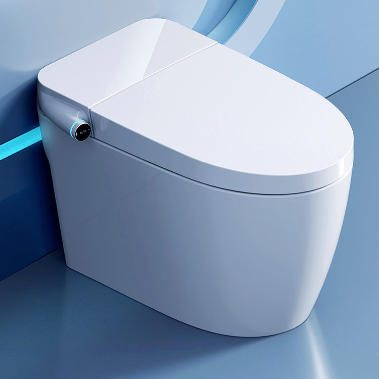 Elongated Floor Mount Bidet All-In-One Smart Bidet with Heated Seat