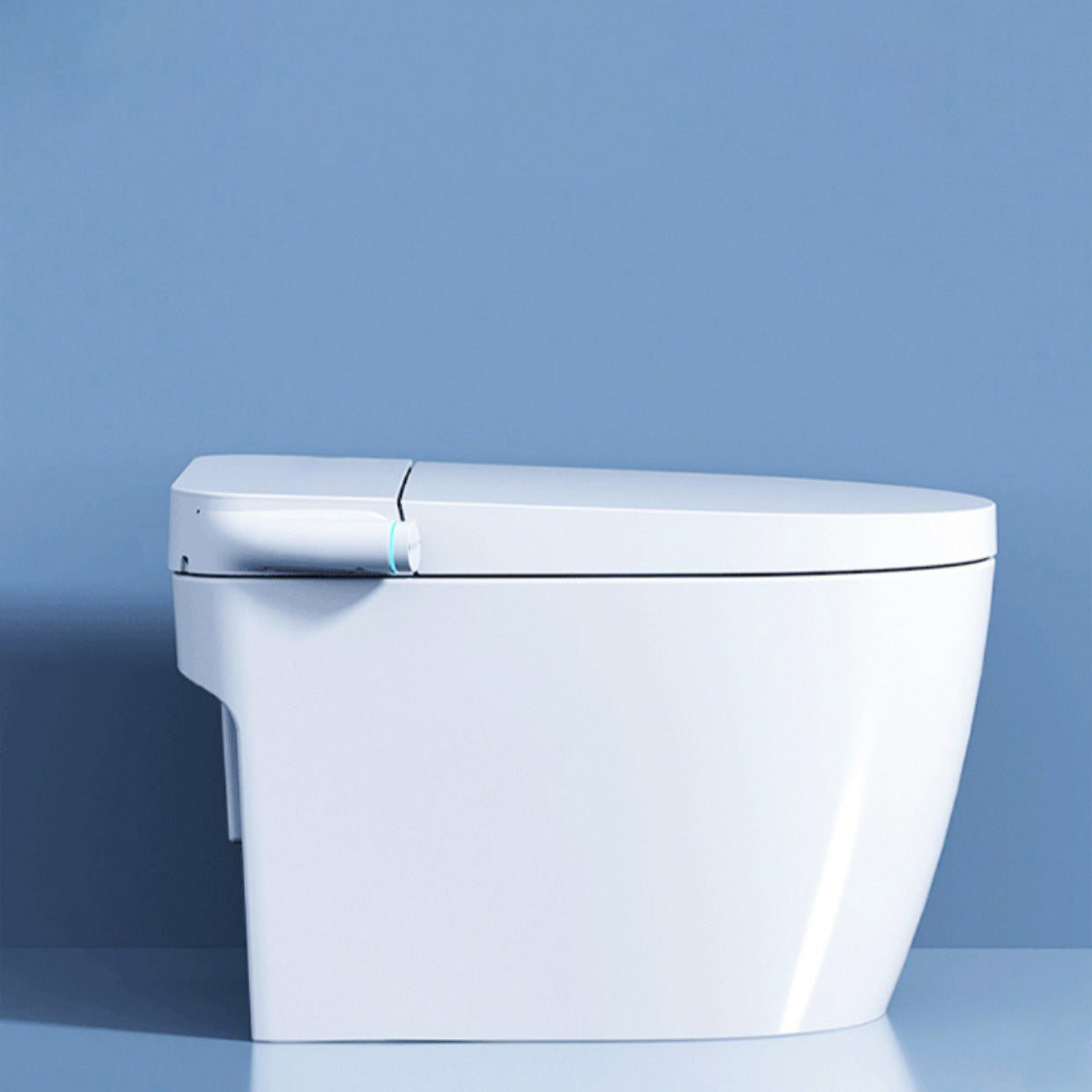 Elongated Floor Mount Bidet All-In-One Smart Bidet with Heated Seat