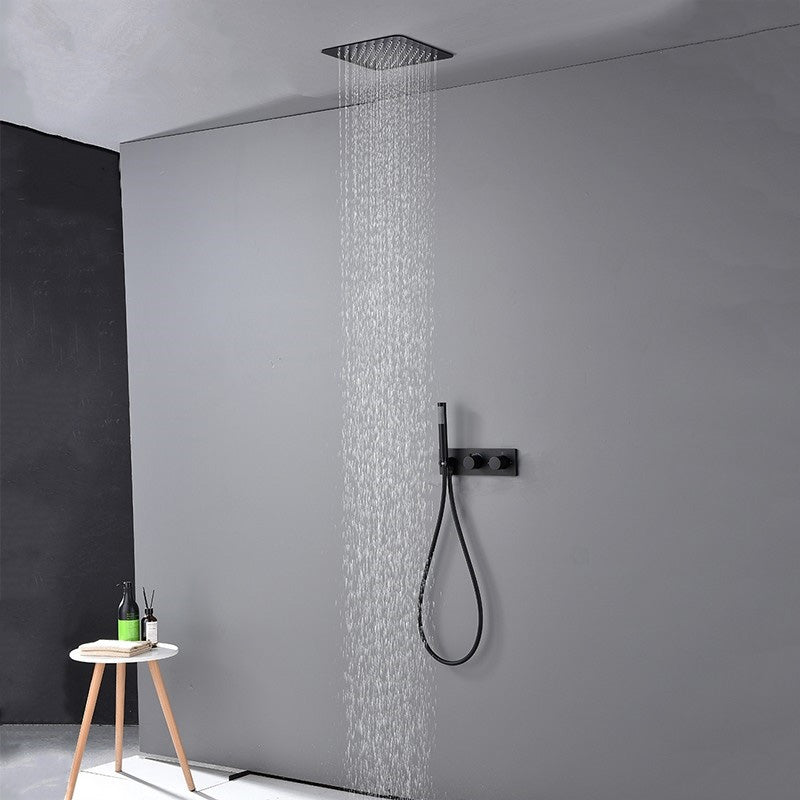 Modern Solid Color Shower Combo Ceiling Mounted Shower System