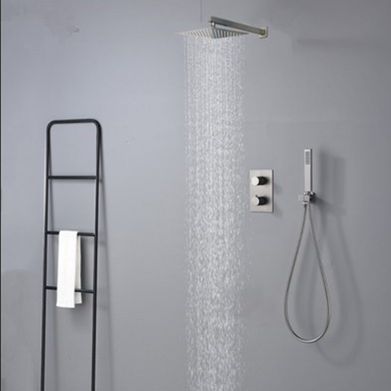 Modern Solid Color Shower Combo Ceiling Mounted Shower System