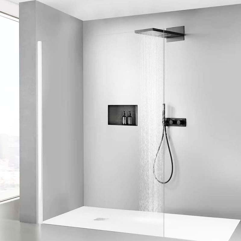 Modern Solid Color Shower Combo Ceiling Mounted Shower System