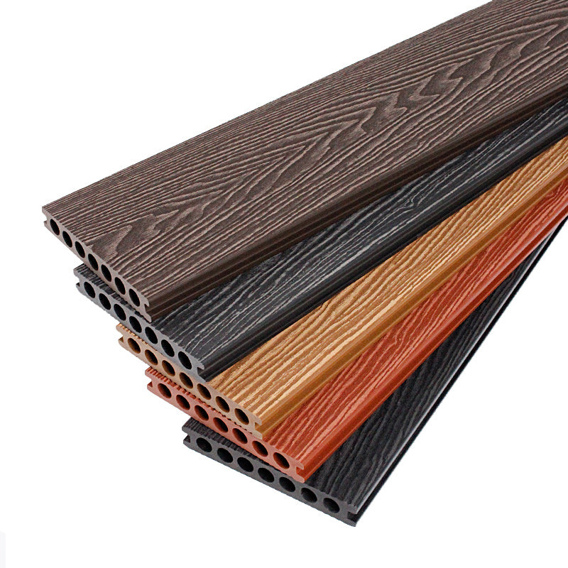 Rectangular Wood Deck/Patio Flooring Tiles Nailed Installation for Outdoor Flooring