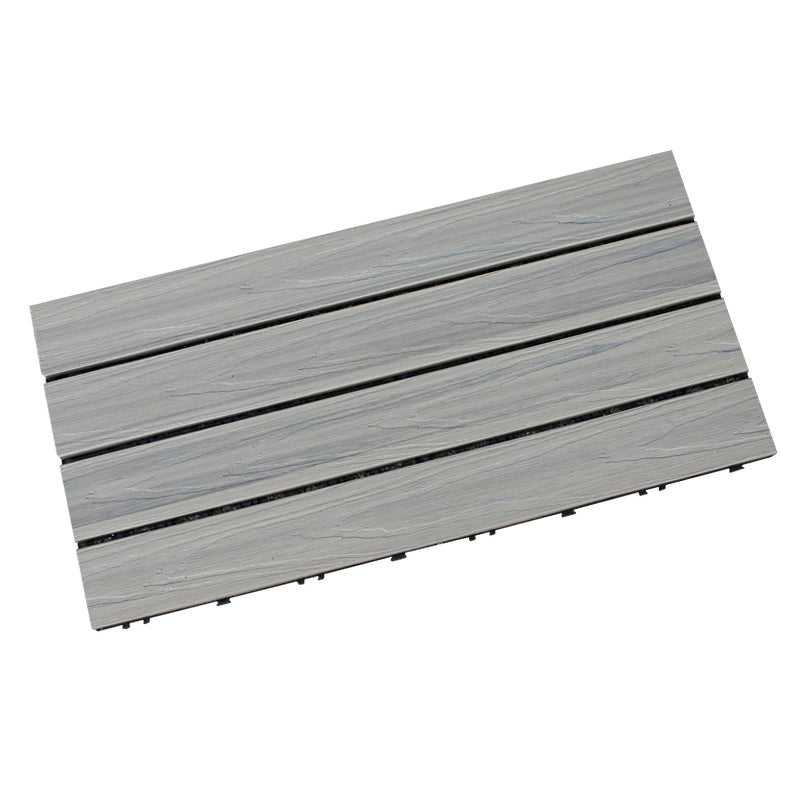 Square Snapping Patio Flooring Tiles Striped Pattern  Flooring Tiles