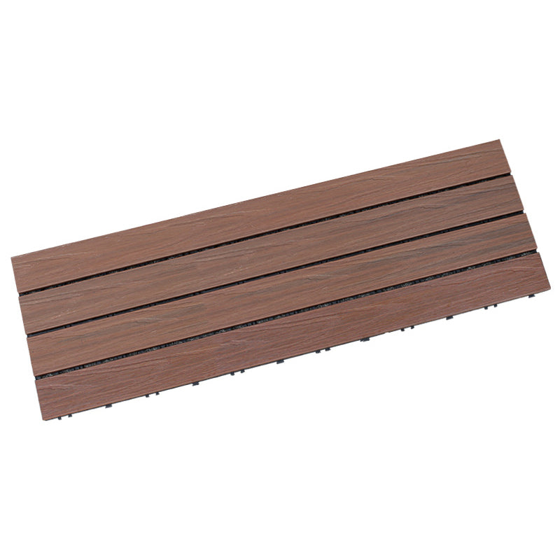 Square Snapping Patio Flooring Tiles Striped Pattern  Flooring Tiles