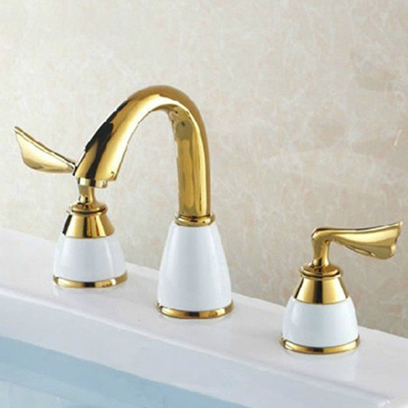 Deck Mounted Roman Tub Faucet Low Arc Bronze Roman Tub Faucet Set