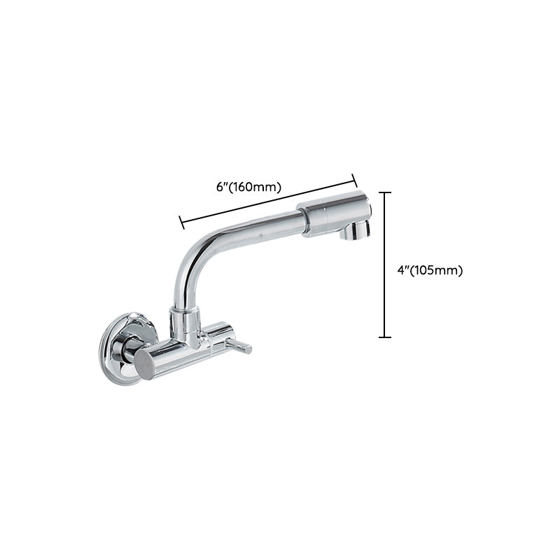 Wall Mounted Metal Tub Filler Low Arc Waterfall Bathtub Faucet