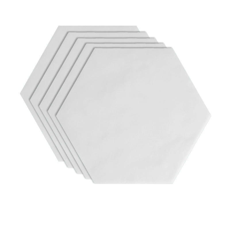 Porcelain Singular Tile Hexagon Shape Floor and Wall Tile with No Pattern