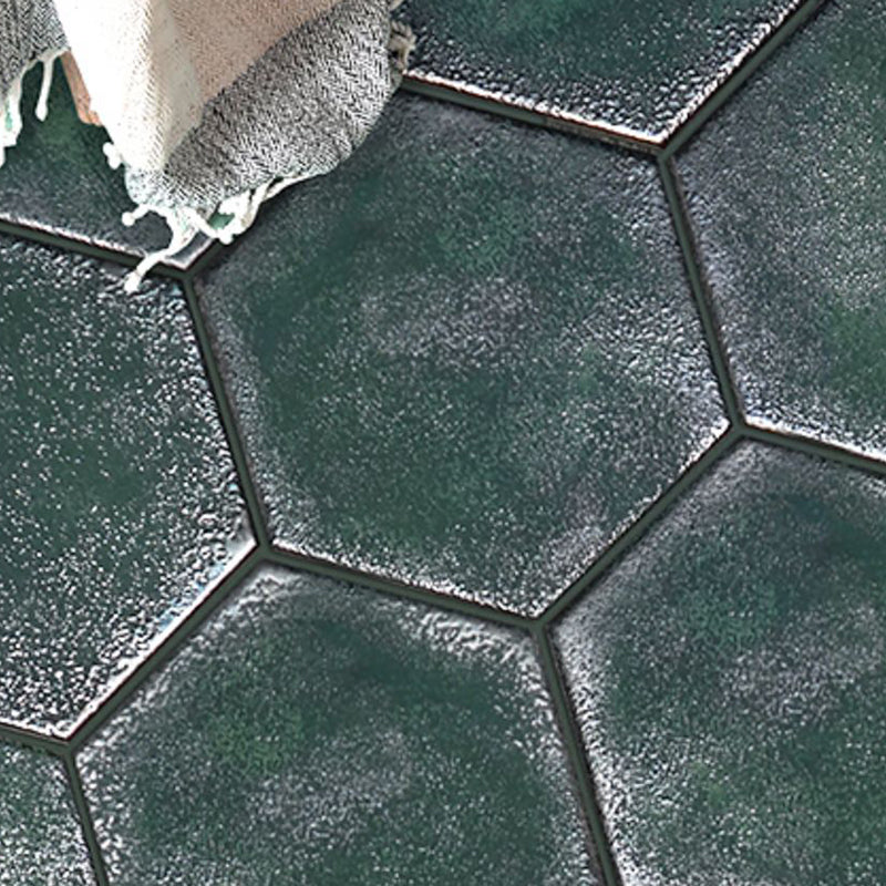 Porcelain Singular Tile Hexagon Shape Floor and Wall Tile with No Pattern