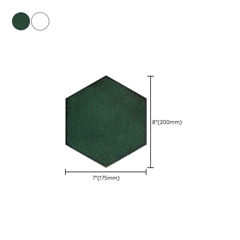 Porcelain Singular Tile Hexagon Shape Floor and Wall Tile with No Pattern