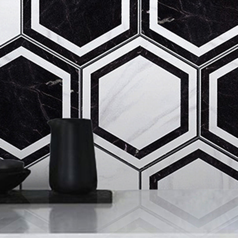 Hexagon Floor and Wall Tile Singular Tile Porcelain Floor and Wall Tile