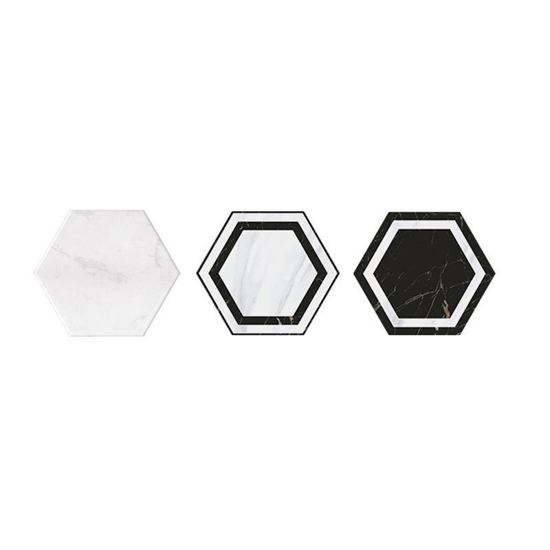 Hexagon Floor and Wall Tile Singular Tile Porcelain Floor and Wall Tile