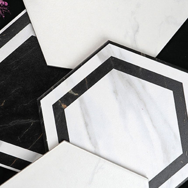 Hexagon Floor and Wall Tile Singular Tile Porcelain Floor and Wall Tile