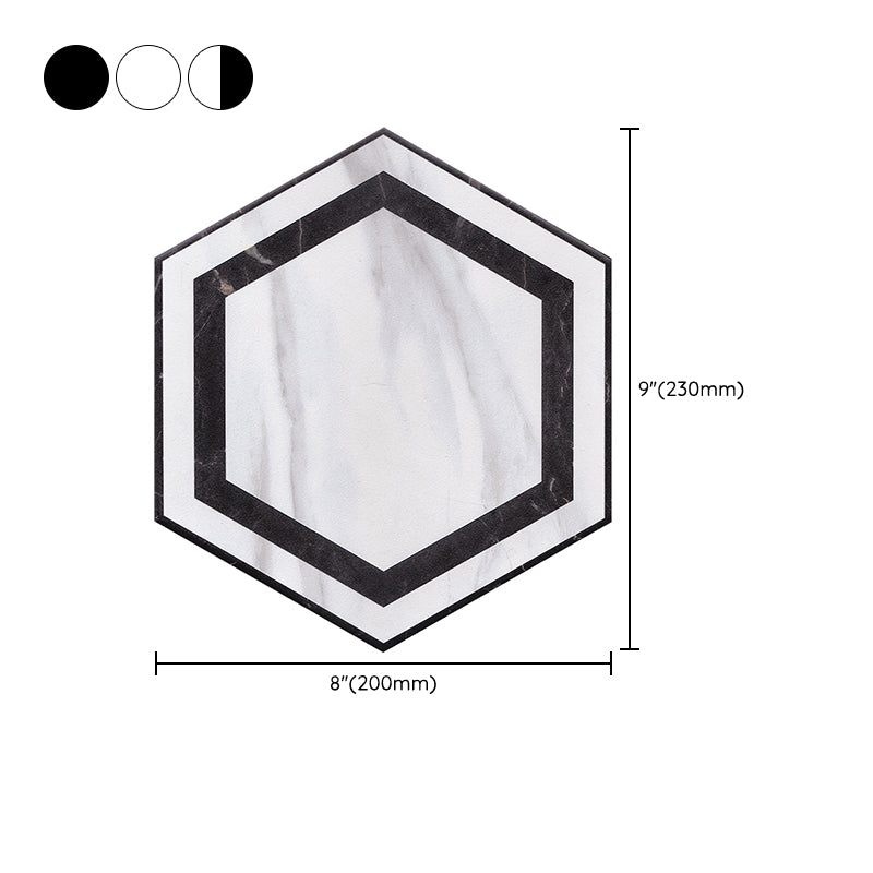 Hexagon Floor and Wall Tile Singular Tile Porcelain Floor and Wall Tile