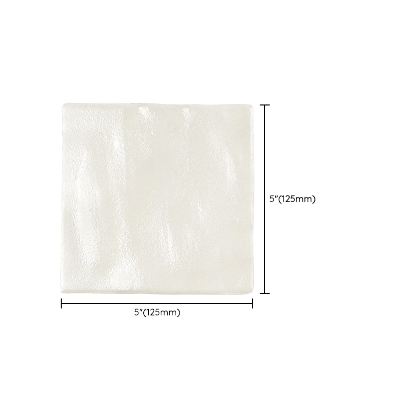 White Square Singular Tile Modern Glazed Floor and Wall Tile