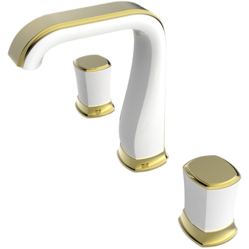 Glam Bathroom Vessel Faucet Knob Handles Low Arc Vessel Faucet