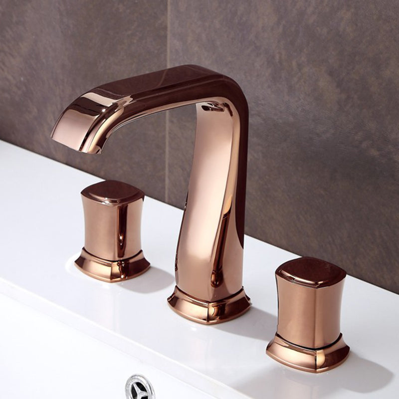 Glam Bathroom Vessel Faucet Knob Handles Low Arc Vessel Faucet