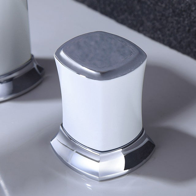 Glam Bathroom Vessel Faucet Knob Handles Low Arc Vessel Faucet