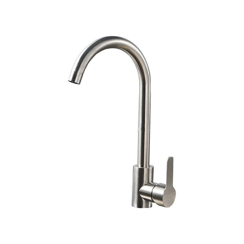 Modern Style Kitchen Faucet 304 Stainless Steel High Arc Pull Down Kitchen Faucet