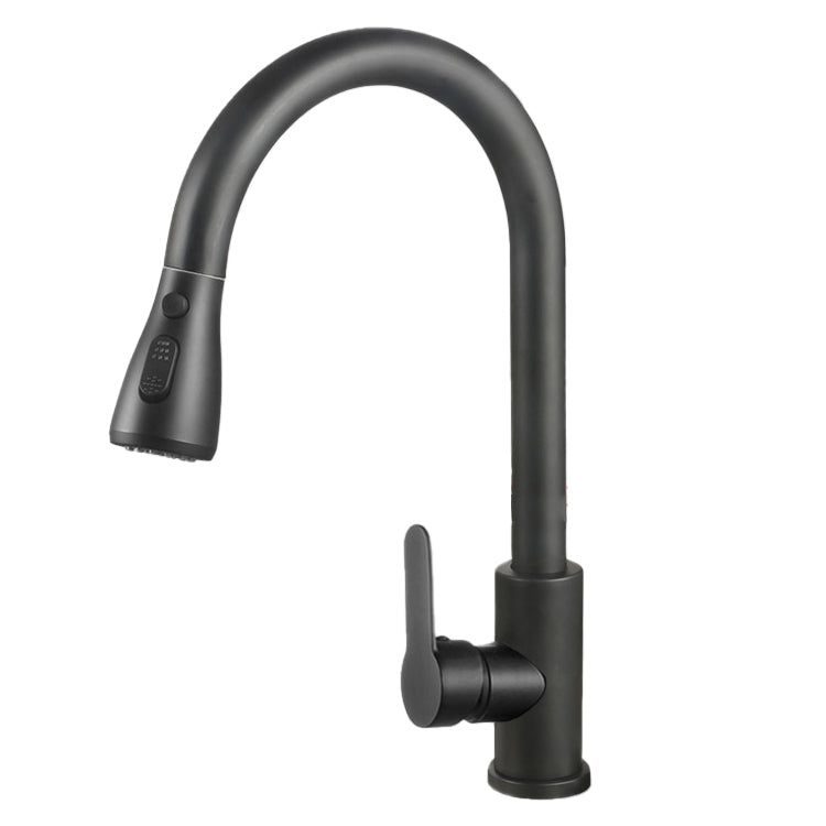 Modern Style Kitchen Faucet 304 Stainless Steel High Arc Pull Down Kitchen Faucet